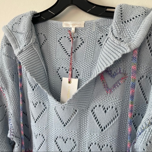 LOVESHACKFANCY SWEATER HOODIE - Picture 11 of 15